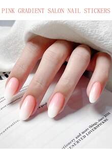 20 Adesivi per unghie con smalto in polvere sfumato, adesivi per arte di unghie a copertura totale, adesivi per arte di unghie lucidi a copertura totale - Adesivi per unghie autoadesivi per donne - Facili da usare e durevoli, decorazioni per unghie fai-da-te, adatti per decorazioni per vacanze, feste, carnevali, palcoscenici, festival musicali, forniture per unghie - Rosa Baby - Visualizzare 4