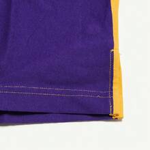 Adidas Camisa polo de manga larga casual para hombre, IJ5956, primavera/otoño - Amarillo/Azul-violeta - Ver 3