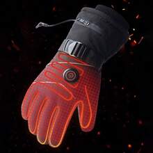 Guantes Calefactables Recargables 3 Modos Ajustables Guantes Elctricos Dedo Completo Usables, Manopla Tctil Calentador Manos para Viajar Trabajar Exterior Esqu Nieve Ciclismo Hombres Mujeres, Mujer - Atributo único - Ver 10