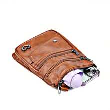 Weiche Damen Umhängetasche mit großem Smartphone-Fach - Lässige weiße Schultertasche für Reisen und den Alltag, Reißverschluss, Polyester-Futter, leichtes und stilvolles Design - Weiss - Übersicht 5