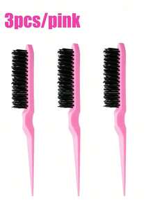 1支装发梳,集定型梳、蓬松梳、塑料发刷、尼龙提拉梳、三排沙龙造型梳、蓬松马尾梳于一体,适用于所有发型,是必备的沙龙美发产品和配件,也是旅行美容必备品,儿童适用,可用于梳理湿发。 - 彩色 - 查看 16