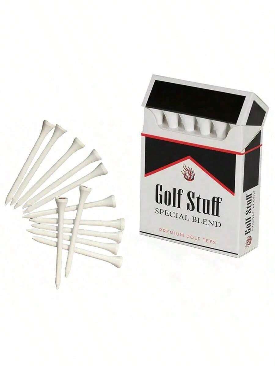 24/12件装竹制高尔夫球座 | 专业高尔夫球座，男士球类配件，适合作为礼物。 - 彩色 - 查看 1