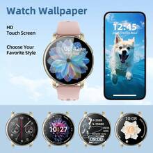 Đồng hồ thông minh mặt tròn mới năm 2026 dành cho nam và nữ, màn hình cảm ứng HD lớn 1.46 inch, thông báo cuộc gọi và tin nhắn không dây, nhiều chế độ thể thao, nhắc nhở cảnh báo, điều khiển nhạc, điều khiển camera từ xa, mặt đồng hồ tùy chỉnh, phụ kiện thời trang hàng ngày và là ý tưởng quà tặng tuyệt vời. - Nhiều màu - Xem 6