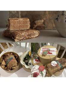 10M Long High-Quality Filled Bubble Wrap Roll, Durable Brown Kraft Paper, Gift Packaging & Fragile Item Protection, 38cm/30cm Wide, No Assembly Required, Packaging Supplies, Packaging Newsprint - Brown - View 5