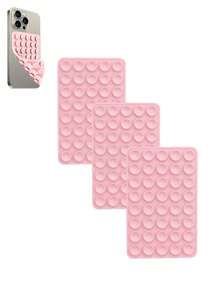 1 件、40 件经典硅胶吸盘双面手持自拍杆和支架、多功能粘性手机支架、可重复使用的粘性垫，用于手机支架或握把、用于自拍、视频等 - 易粘贴、易清洁、适用于 和 Android - 非常适合淋浴、视频录制和摄影，兼容 、Android 手机，生日、家人、朋友的礼物手机配件 - 彩色 - 查看 60