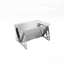 户外折叠式不锈钢篝火烧烤架，便携式烧烤炉，适用于露营、野餐和烧烤