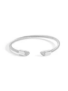 1 chiếc vòng tay thép titan dạng xoắn mở hoặc có thể điều chỉnh kích thước dành cho nữ, kiểu dáng thời trang và thanh lịch, đính đá zirconia lấp lánh hình hoa, món quà lý tưởng cho Ngày Valentine, các ngày lễ, kỷ niệm, hoặc các bữa tiệc hàng ngày. - vòng tay dây thừng - Xem 16