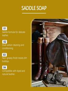Soft Waterproof Anti-Staining Leather Saddle Boot Care Cream Wax