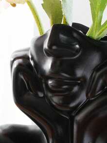 1 chiếc bình hoa nghệ thuật hình mặt bé gái dễ thương, trang trí nhà kiểu Bắc Âu, bình hoa màu trắng. - Nhiều màu - Xem 6