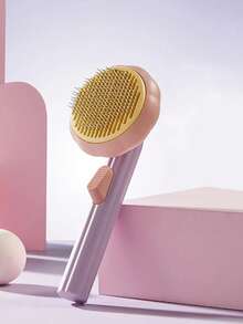 فرشاة تنظيف ذاتي مناسبة للقطط والكلاب المتساقطة، تزيل الفراء المتشابك والطبقة السفلية المفكوكة - متعدد الألوان - مشاهدة 9