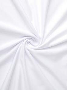 女童及青少年学生休闲印花白色圆领短袖T恤，夏季上衣 - 白色 - 查看 6