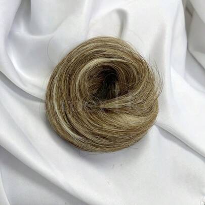 Real Human Hair Extensions | Natural Brown/Blonde/Red/Black, Multi-Color Donut Chignon For Women -Hair Extensions For Ponytails, Buns, Updos - Daily Hair Buns