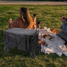 YQQ VALICLUD Funda para Carrito Plegable de Camping al Aire Libre Cubierta Protectora de Tela Oxford 210D Resistente Tamaño 97X56X51 CM Funda para Carro de Jardín y Picnic Protección2179 - como en la foto - Ver 5