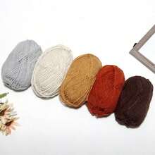 5pcs/250g 5-Color Handmade Crochet Yarn Set, Soft & Comfortable Knitting Yarn, Multipurpose For Crocheting Wallets, Clothes, Carpets, Suitable For DIY Valentine's Day Gifts, Scarves, Hats, Sweaters, Decorations, Wallets, Handbags, Approx. 50g/Pc (Random Packaging)