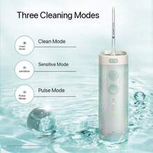 PHILIPS 飞利浦 HX3331/02 电动冲牙器，3 种模式，便携式，清洁牙菌斑，喷射式牙龈护理，旋转喷嘴，牙齿清洁工具，口腔冲洗器 - 粉色 - 查看 7