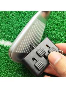 1pc Golf Club Cleaning Brush, 3-In-1 Multi-Functional Golf Club Cleaning Brush With Chain, Convenient To Carry, Golf Accessories - Multicolor - View 8