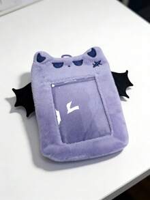 1pc Plush Bat Angel Devil Plush Card Holder, Cute & Fun, Suitable For Student ID, Transit Card, Idol Fan Card, Back To School Season - Multicolor - View 11