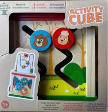 ¡RecomendadoCubo de Actividades de Madera, Juguete Educativo para Niños de 1+ Año, 24 Piezas, Diseño de Animales del Bosque¡Top de Temporada - 1 - Ver 2