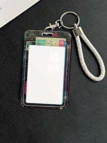 1pc Retro Cassette Design Card Sleeve With Sliding Mechanism And Anti Loss Rope - Retro Music Cassette ID Card Clip, Durable ID Card/Student/Transportation Card Clip, Retro Style Gift For Nostalgic Enthusiasts - Multicolor - View 5