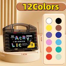 80pcs Black Acrylic Marker Pen Set, No Need To Soak Paper For Painting, Art Collection, DIY Graffiti Pen, Colorful Watercolor Marker Pen Set, Waterproof Large Capacity Colored Pens, Elegant Gift For Students, Back To School Supplies - Multicolor - View 9