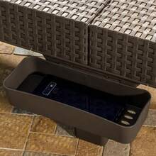 YQQ MQ Camastro Plegable Portatil Apariencia Tipo Rattan Jardin Alberca Mocca2179 - Moca - Ver 5