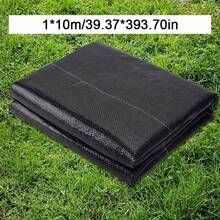 1片重型黑色控制布 - PE园林景观布，适用于花园、草坪和农场，防紫外线、防水、透气，花园控制 | 景观布 | 防水布