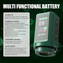 T-Rex 1 Set Tattoo Kit, Wireless Rotary Tattoo Pen Set, Adjustable 7-Liner Tattoo Machine, 1600mAh Power Supply, Smart Display - 彩色 - 查看 5