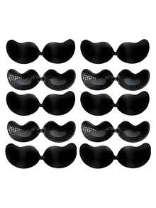 半对隐形提臀无背文胸，女士无缝自粘硅胶乳贴，连衣裙/内衣/无肩带文胸，情人节礼物 - 彩色 - 查看 69