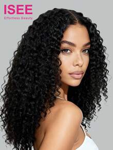 ISEE Hair Wear And Go 无胶蓬松卷曲假发 7*5 高清预漂白迷你结蕾丝假发 10-16 英寸 180% 密度 预拔发际线和预剪蕾丝 时尚假发 未经加工的真人处女发 自然百搭 100% 真人发假发 - SNatural - 查看 2