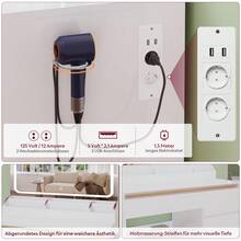 Devoko Vanities & Vanity Benches - EU F Type Plug(220-240V) - View 3