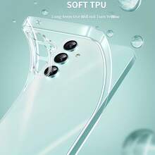 1 pieza Funda de teléfono ultra delgada y transparente de cristal claro, hecha de material TPU antiamarillento, compatible con teléfonos Android Galaxy S25, S25 Plus, S25 Ultra, S24, S24 Plus, S24 Ultra, S23, S23 Plus, S23 Ultra, S23 FE, S22, S22 Plus, S22 Ultra, S21, S21 Plus, S21 Ultra, A56, A55, A54, A53, A52, A51, A23, A22, A24, A25, A26, A12, A13, A14, A15, A16, A32, A33, A34, A35, A36, A05, A05S, A06, A07, F15, M15, M55, Redmi A3, A5, 13C, 14C, 15C, Honor 400, 400 Pro - transparente - Ver 5