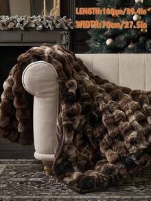 1pc Plain Cozy Pink White Grey Coffee Brown Tie Dye Rabbit Fur Plush Blanket Luxury Faux Fur Fluffy Long Plush Blanket Bedding Throw Soft Warm Comfortable Couches Blankets For Home, For Sofa, Living Room King Queen Twin Throw Size - Multicolor - View 23