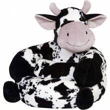 Lab Cow - Silla de Felpa para s cómoda Silla de Descanso con Almohada para s de 1 a 3 años 21 x 19 x 19 Pulgadas Alternativa de puf Suave - Vaca - Ver 9