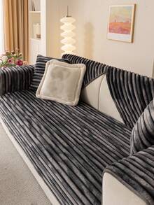 1 chiếc vỏ đệm sofa dày dặn, sang trọng, kiểu dáng hiện đại, đơn giản, chống trượt, giữ ấm, chống bụi, có thể giặt được, màu xám đậm, mềm mại, không phai màu, không rụng lông, trang trí phòng ngủ, thân thiện với thú cưng, có thể điều chỉnh cho sofa góc, phù hợp cho phòng ngủ, văn phòng, phòng khách, sofa chữ L và sofa 1/2/3/4 chỗ ngồi. - Màu xám đen - Xem 6