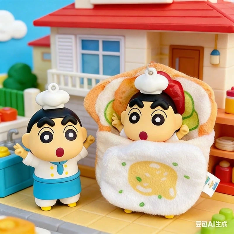 Crayon Shin-chan Chef Themed Food Nest Doll Cute Anime IP Peripheral Desktop Decoration Kawaii Mini Chef Figurine Creative Food-shaped House Ornament Collectible Toy for Anime Fans Home Office Desk Decor Gift for Kids Adults Fashion Cartoon Character Craft Ornament SHEINclusive 辦公室 SHEINclise - 彩色 - 查看 1