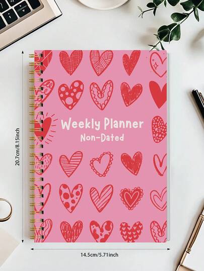 BUBU Täglicher Planer Notizbuch - Spiralbindung To-Do Liste Tracker, Undatierte Aufgaben Priorität und Notizen, geeignet für Schule oder Bürobedarf, Schulanfang Grundausstattung