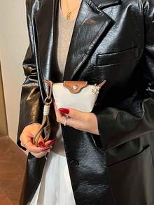 lulu kewen Modische und einfache Mini-Münztasche als Dekoration, die an Taschen in verschiedenen Farben aufgehängt werden kann. Kleine Geschenke können als Geschenke an die besten Freundinnen vergeben werden. Damen Geldbörse, Mini-Geldbörse, Portemonnaie, Handgelenktasche, Münzbörse - Verschiedenfarbig - Übersicht 6
