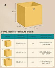 SONGMICS Contenitori di Stoccaggio - Multicolore - Visualizzare 6