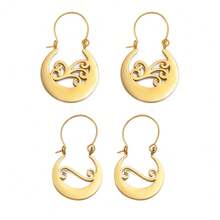 1Pair / Spain Canary Islands Earrings For Women Girls Stainless Steel Canarian Jewelry - Multicolor - View 1