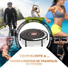 Trampolín Fitness 40 Pulgadas con 6 Patas,Antideslizantes,Fácil Montaje y Altura Baja para , Duradero y  para Adultos y Niños Uso en Interiores y Exteriores Soporta 100kg - 1 - Ver 7