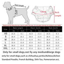 Warm Small Dog Winter Down Jacket - Puppy Hooded Fleece Vest Cold Weather Apparel For Small Breed Dogs - 橘色 - 查看 4