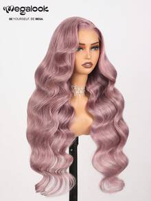 MEGALOOK Ash Purple Color 6x5 Pre Cut Lace Body Wave Wig 100% Human Hair - Transparent Invisible Lace Glueless Wig Pre Plucked Natural Hairline Put On & Go Easy Wear Beginner Friendly Purple Color Wigs - Natural Looking Daily Use Office Ready Corpse Bride Halloween Vibes Party Style Y2K Baddie Vacation Outfits Outdoor Cosplay Campus School Holiday Christmas Part Wedding Festival Ready Human Hair Wig - SLavender - View 5