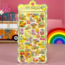 3D Embossed Rainbow Cartoon Animal Stickers, Cute Handmade Stickers For Rewards, Phone, Water Bottle Decals - Multicolor - View 20