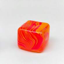 Matching Swirl Pattern Square Malt Sugar Squeeze Stress Relief Toy, Slow Rebound Stress Ball, Relieve Anxiety - Multicolor - View 8