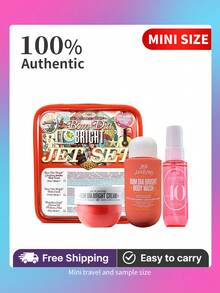 Sol  Jet Set | Travel Shower Kit-Sol De Janeiro #40 Bom Dia Bright Cream Body Wash Perfume Mist Jet Set -Travel-Ready - 40 Dưa hấu đỏ - Xem 1