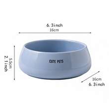 宠物陶瓷碗，封闭式碗口，防黑化，狗碗，家用水碗，防溅易清洗，大号猫咪零食碗，宠物碗