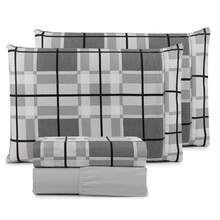 4-Piece Sheet Set, 100% Cotton Percale, Single, Double, Queen, King Sizes - XÁM CA RÔ - Xem 2