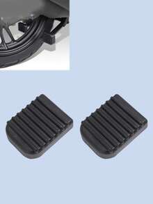 Universelle Motorrad Seitenständer Platte - Gummi rutschfeste Fußrast Verlängerung, breitere Basis für bessere Stabilität, schützt den Boden vor Kratzer, langanhaltend Upgrade-Zubehör für alle Motorräder und Elektrofahrräder, Gummi Seitenständer Stützplatte - Einheitsgröße - Übersicht 10