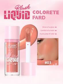 USHAS Multi-Functional Liquid Blush Hydrates, Moisturizes And Brightens The Complexion. 6 Colors To Choose From. Natural Nude, Matte And Affordable Makeup - #03 - View 1