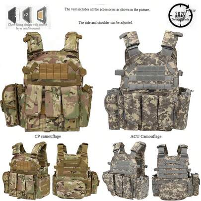 Áo gi lê chiến thuật với họa tiết rằn ri, chống đạn, đa chức năng, thoáng khí, chống mài mòn, thích hợp cho hoạt động ngoài trời.